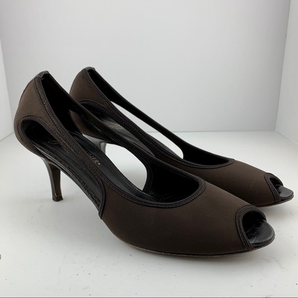 Donald J pliner brown heels size 7.5 M - Picture 1 of 6